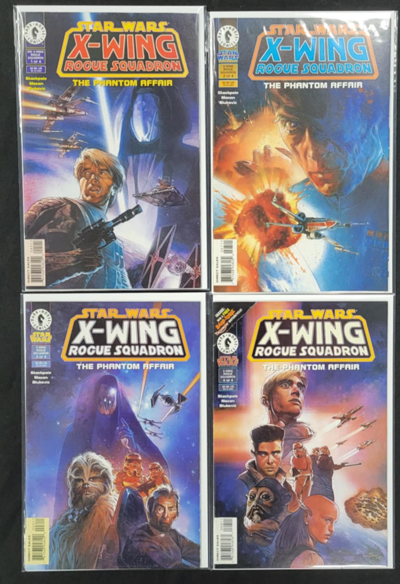 STAR WARS X-WING ROGUE SQUADRON THE PHANTOM AFFAIR 1-4 Complete Set