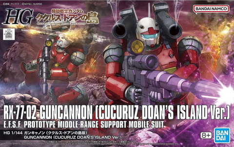Bandai HG 1/144 RX-77-02 Gundam Guncannon Cucuruz Doan’s Island Ver.