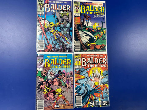 Balder The Brave #1-4 Complete Mini Series (1985 Marvel Comics)