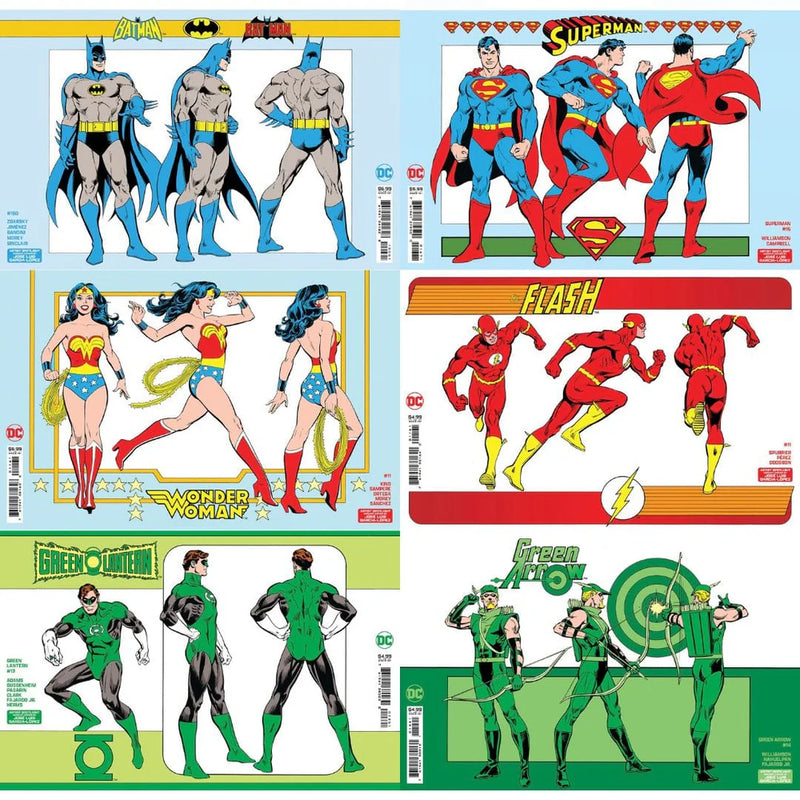 DC Comics Jose Luis Garcia-Lopez Artist Spotlight Variant Set (Lot of 7 Complete)