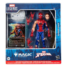 Spider-Man Marvel Legends Magic: The Gathering Battle-Damaged Spider-Man 6-Inch Action Figure and Card