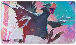 Final Fantasy x Universes Beyond Traveling Chocobo (Black) Holofoil Playmat for Magic: The Gathering