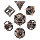 Deep Dreamer Copper Hollow Metal RPG Dice Set