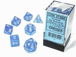 Chessex Polyhedral 7-Die Set Luminary Borealis Sky