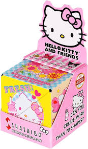 SHASHIBO Hello Kitty & Friends Shape Shifting Box - STEM Magnetic Fidget Cube That Transforms Into Over 70 Shapes (Garden Doodle)