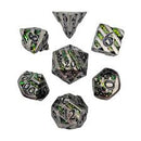 Mini Druids Emerald Metal RPG Dice Set