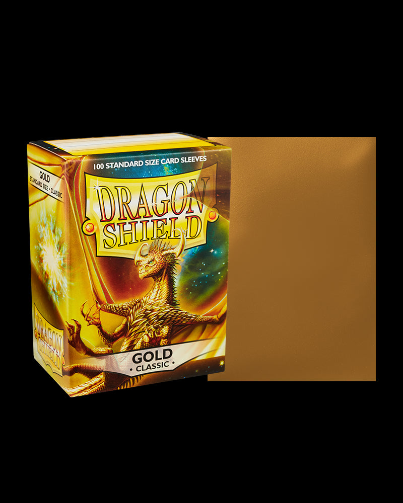 Dragon Shield 100ct Box Deck Protector Classic Gold