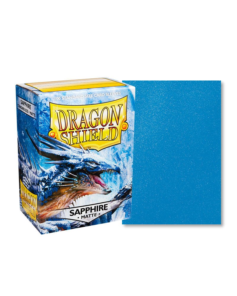 Dragon Shield: Standard 100ct Sleeves - Sapphire (Matte)