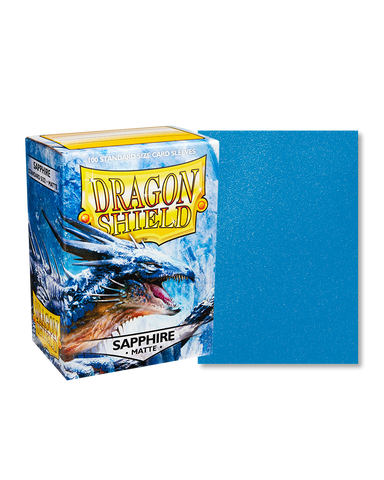 Dragon Shield: Standard 100ct Sleeves - Sapphire (Matte)
