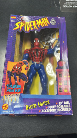 Sensational Spider-Man 10" Figure Deluxe Edition Marvel Comics Toy Biz 1996 wBox