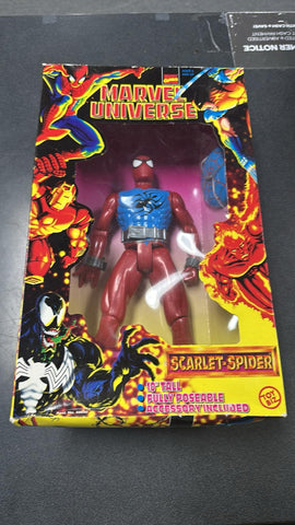 Toy Biz Marvel Universe Scarlet SpiderMan Spider Deluxe Edition 10” Posable