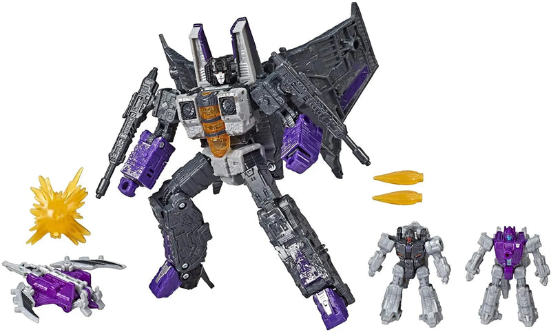 Transformers Generations War for Cybertron Siege Voyager WFC-S27 Decepticon Phantomstrike Squadron 4-Pack