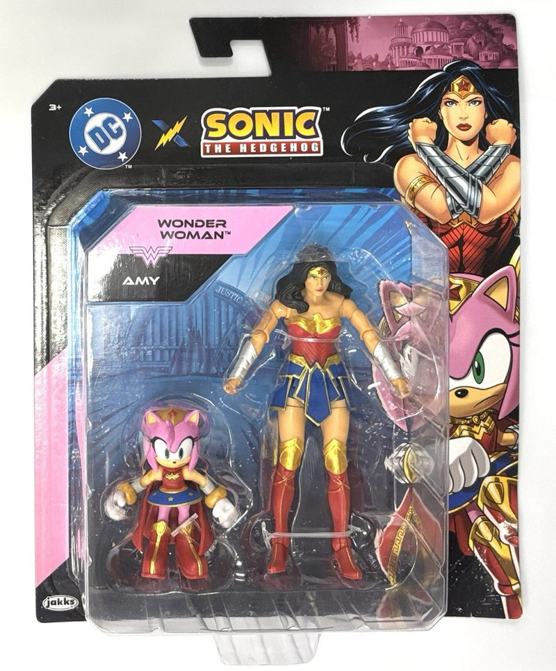 DC x Sonic the Hedgehog: Wonder Woman and Amy Action Figure
