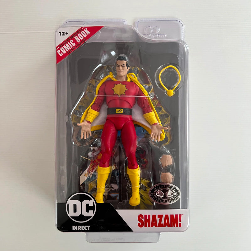 DC Direct 7in Wv7 Shazam Platinum Edition Chase Captain Thunder