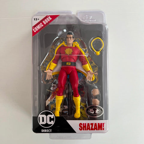 DC Direct 7in Wv7 Shazam Platinum Edition Chase Captain Thunder