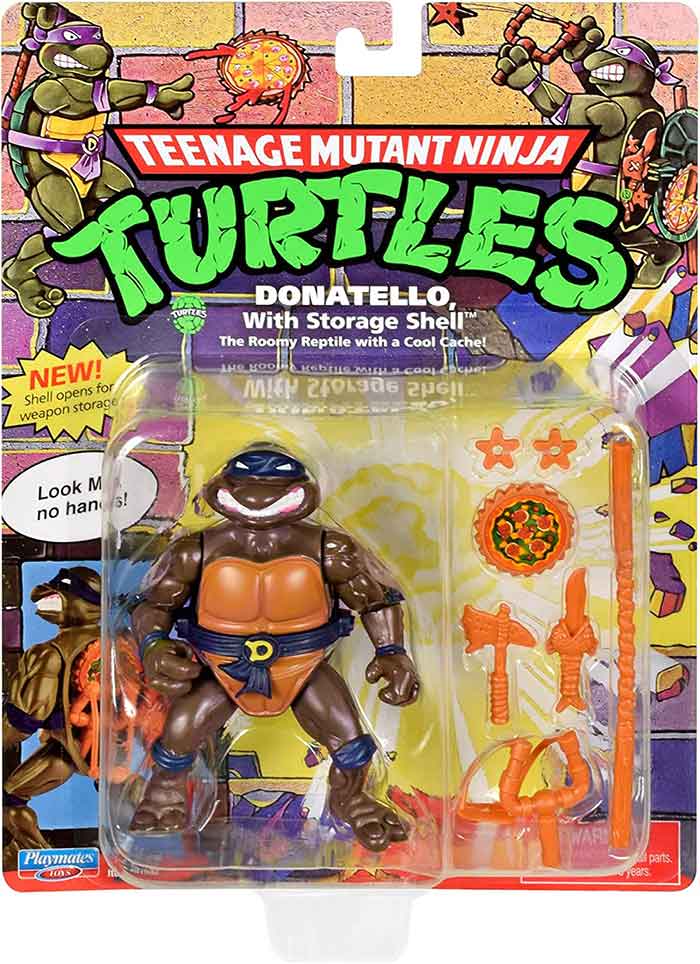 Teenage Mutant Ninja Turtles Original Classic Storage Shell Basic Action Donatello