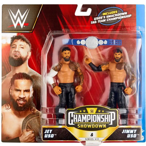 WWE Championship Showdown Series 11 Jey Uso vs Jimmy Uso Action Figure 2-Pack