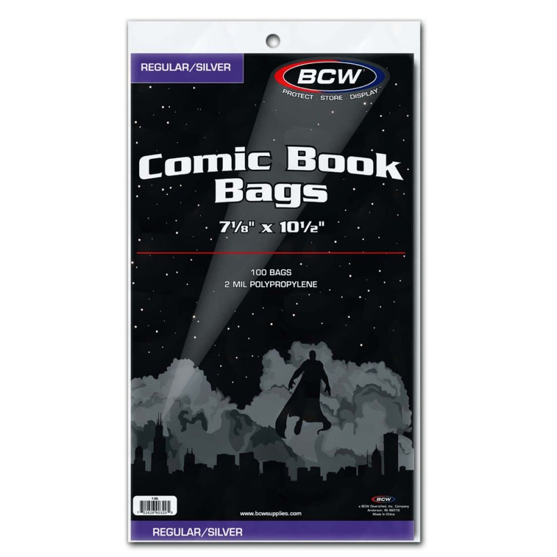 BCW Silver Comic Bags