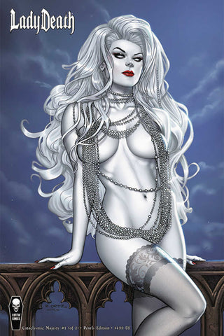 Lady Death Cataclysmic Majesty #1 (Of 2) Cover B Ortiz Pearls