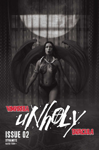 Vampirella Dracula Unholy #2 Cover G 20 Copy Variant Edition Cosplay Black & White