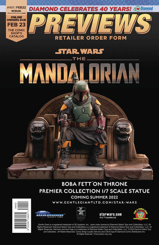 Previews #403 Apr 2022 Retailer Order Form Extras