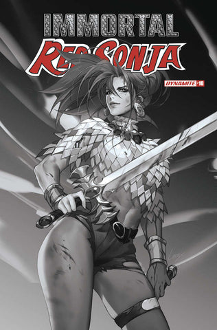 Immortal Red Sonja #10 Cover F 10 Copy Variant Edition Leirix Black & White