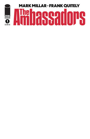 Ambassadors #1 (Of 6) Cover E Blank Sketch Cover (Mature)