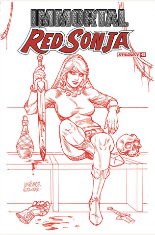 Immortal Red Sonja #10 Cover N 10 Copy Foc Variant Edition Linsner Fiery