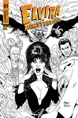 Elvira In Monsterland #1 Cover G 10 Copy Royle Black & White