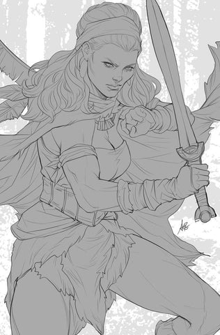 Conan Barbarian #1 Cover M 100 Copy Variant Edition Artgerm Virgin Black & White (M