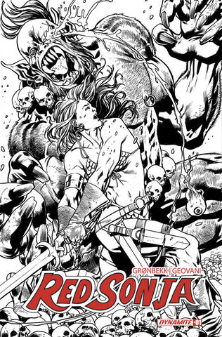 Red Sonja 2023 #1 Cover S 20 Copy Hitch Line Art
