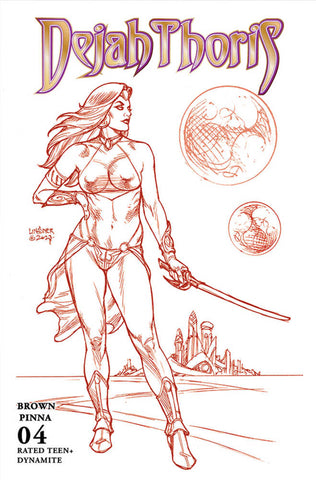 Dejah Thoris (2023) #4 Cover T 10 Copy Foc Variant Edition Linsner Red Li