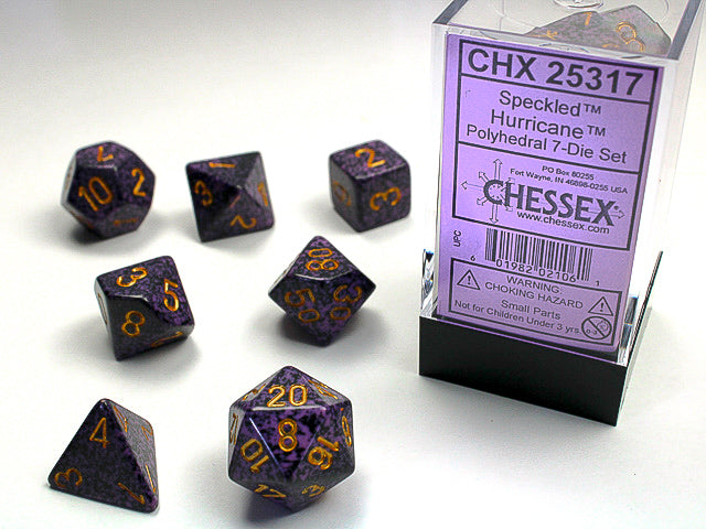 Chessex Polyhedral 7-Die Set Speckled Huricane