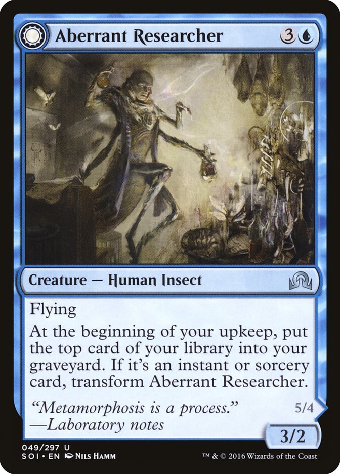 Aberrant Researcher // Perfected Form [Shadows over Innistrad]