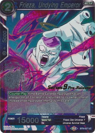 Frieza, Undying Emperor (BT9-027) [Universal Onslaught Prerelease Promos]