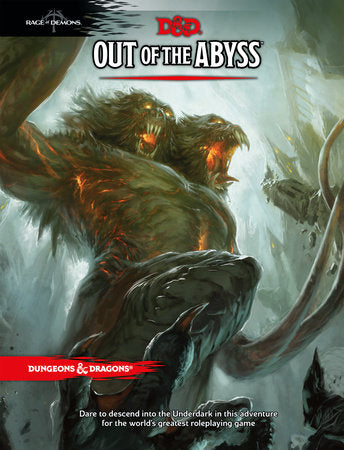 D&D Role Playing Game 5E Out of the Abyss Hardcover