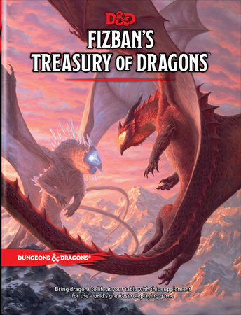 D&D Role Playing Game 5E Fizban's Treasury of Dragons Hardcover