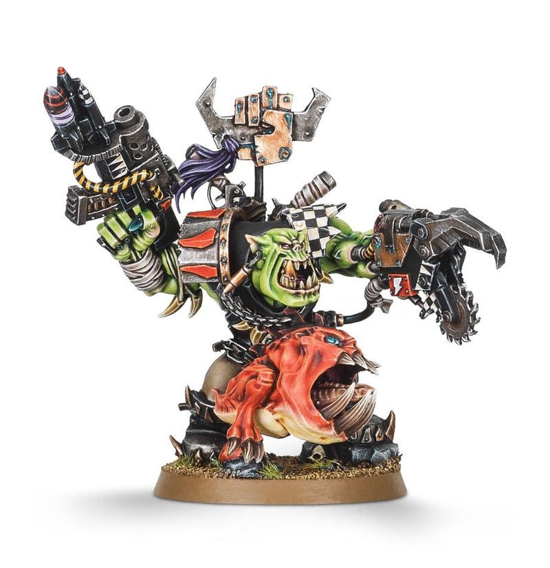 Ork Warboss with Big Choppa / Ork Warboss with Attack Squig