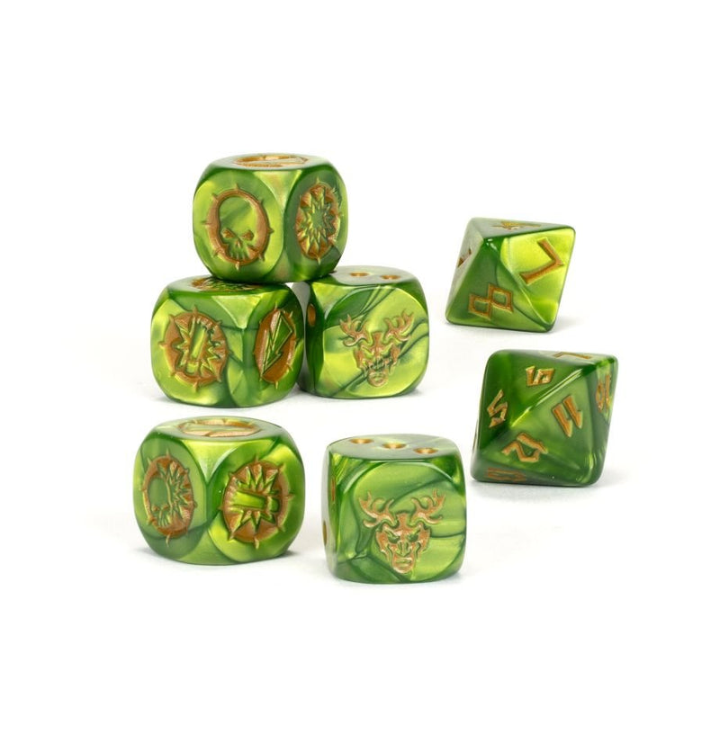 Blood Bowl Wood Elf Team Dice Set