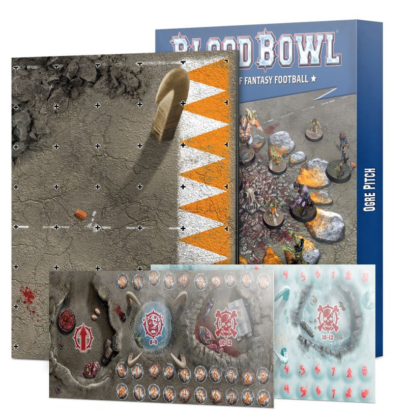 BLOOD BOWL OGRE TEAM PITCH & DUGOUTS (US)