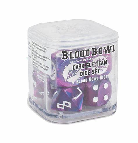 Blood Bowl: Dark Elf Team Dice Set