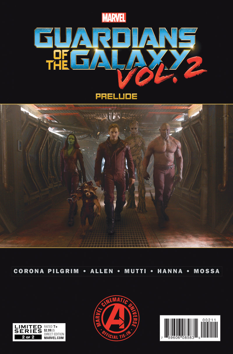 Marvel Guardians of Galaxy Vol 2 Prelude