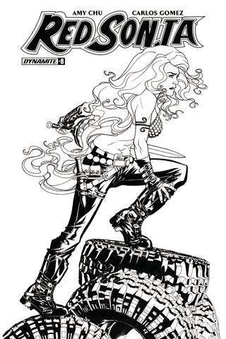 Red Sonja #8 Cvr G 20 Copy Mckone B&W Incv (Net)