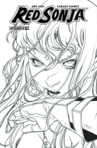 Red Sonja #10 Cvr F 10 Copy Reeder B&W Incv (Net)