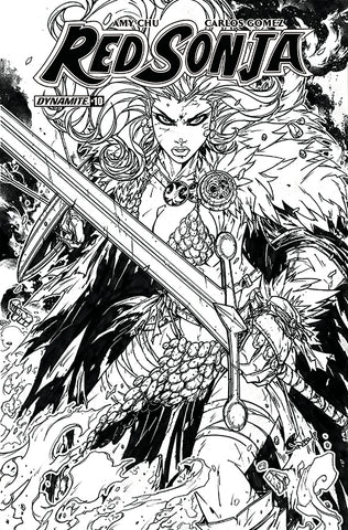 Red Sonja #10 Cvr H 30 Copy Meyers B&W Incv (Net)
