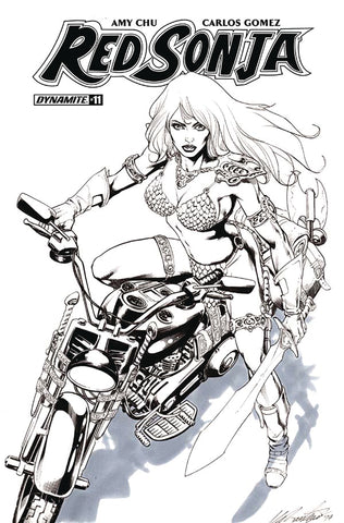 Red Sonja #11 Cvr F 10 Copy Santucci B&W Incv (Net)