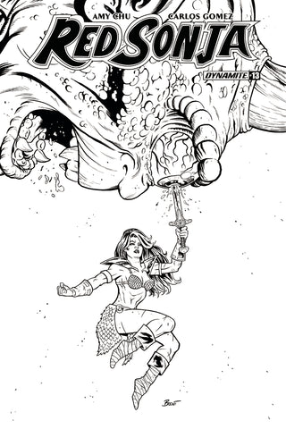 Red Sonja #13 Cvr G 20 Copy Schoonover B&W Incv (Net)
