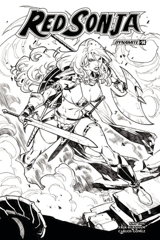 Red Sonja #14 Cvr H 30 Copy Gomez B&W Incv (Net)