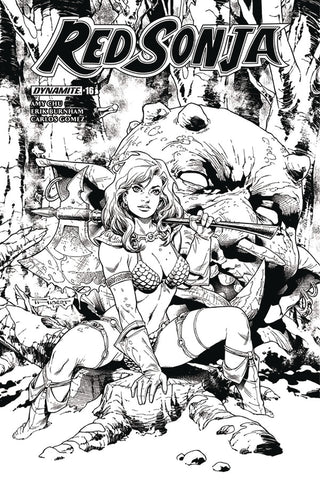 Red Sonja #16 Cvr G 20 Copy Thibert B&W Incv (Net)