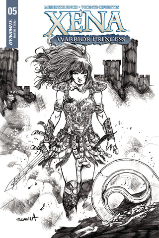 Xena #5 (of 5) Cvr E 25 Copy Davila B&W Incv (Net)